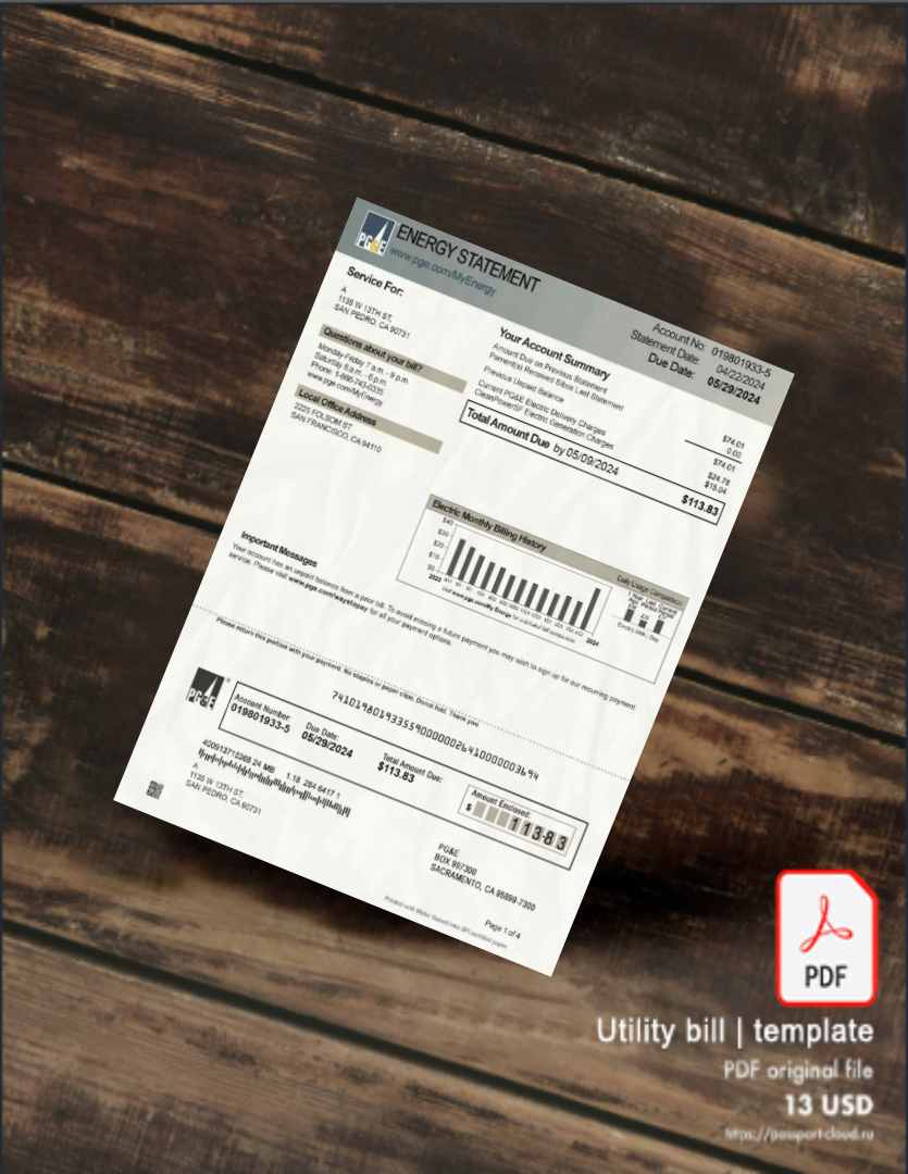 Utility bill | Albanian Power | Albania